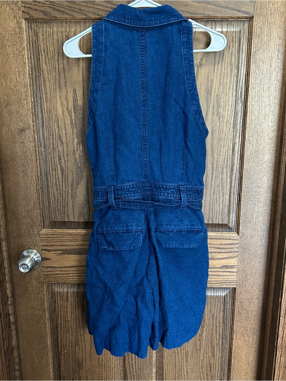Banana Republic Indigo Denim Button-Front Romper - Picture 3 of 4